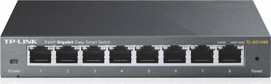 TP-LINK TL-SG108E Unmanaged L2 Switch with 8 Gigabit (1Gbps) Ethernet Ports