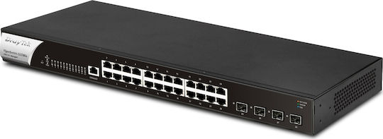 Draytek VigorSwitch P2280x Managed L3 / L2 PoE+ Switch με 24 Θύρες Ethernet και 4 SFP Θύρες