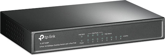 TP-LINK TL-SF1008P v6 Unmanaged L2 PoE Switch με 8 Θύρες Ethernet