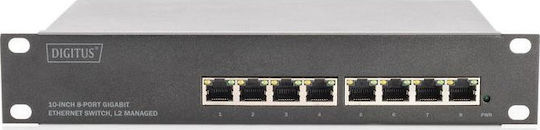 Digitus DN-80117 Verwaltet L2 Switch mit 8 Ports Ethernet