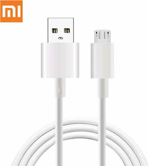 Xiaomi Regular USB 2.0 to micro USB Cable Λευκό 0.8m