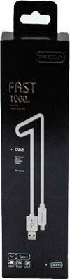 Treqa Regular USB 2.0 to micro USB Cable Λευκό 1m CA-8061 1τμχ