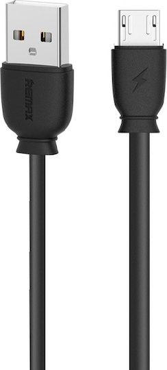Remax Regular USB 2.0 to micro USB Cable Μαύρο 1m (Suji)