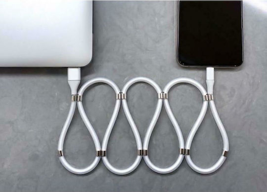 Powertech Regulär USB 2.0 auf Micro-USB-Kabel Weiß 1m (PTR-0085) 1Stück