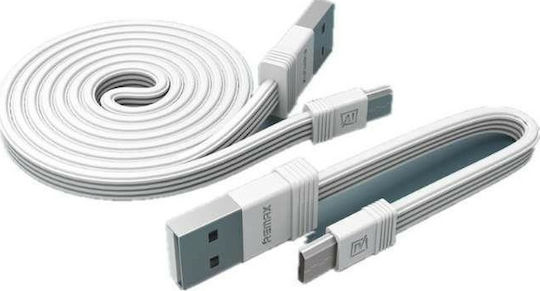 Remax Tengy RC-062m Равен USB 2.0 до микро USB кабел Бял 1м (14925) 1бр