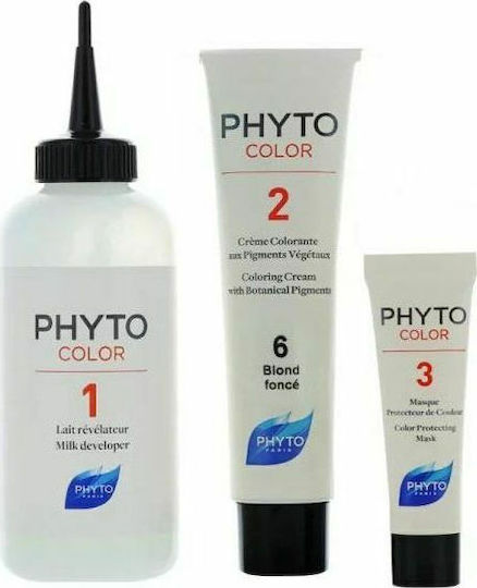 Phyto Phytocolor Βαφή Μαλλιών Χωρίς Αμμωνία 6.0 Ξανθό Σκούρο 50ml