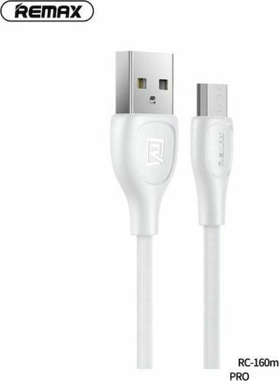 Remax Regular USB 2.0 to micro USB Cable Λευκό 1m (Lesu Pro)