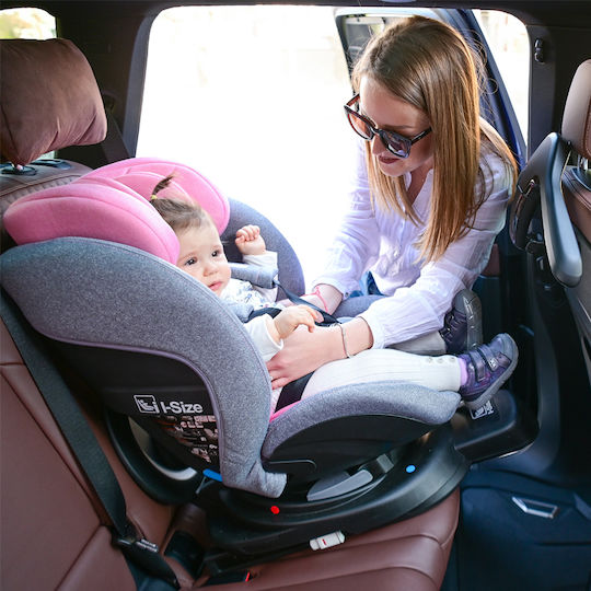 Lorelli Proxima Baby Car Seat i-Size with Isofix Pink & Grey 0-25 kg