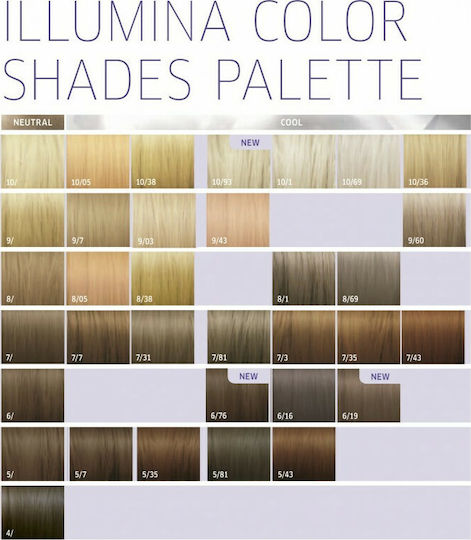 Wella Illumina Color Боя за Коса 7/81 Средно Перлено Пепеляво Русо 60ml