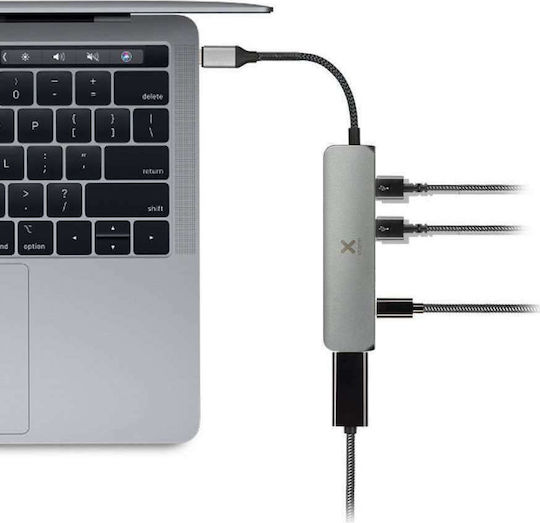Xtorm MOB XWH03 USB-C Docking Station mit HDMI 4K PD Silber