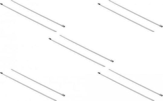 DeLock DeLock Metallic Cable Ties 400mm x 7.9mm in Silver Colour (10 pcs) 18773