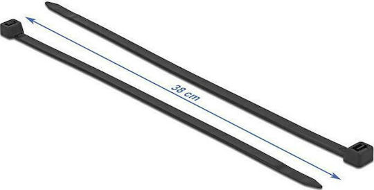 DeLock Cable Ties Plastic 380mm x 7.6mm in Black Colour (50 pcs)