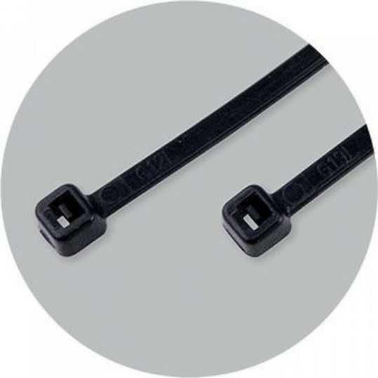 Benman Cable Ties Plastic 140mmx2.5mm in Black Colour 100pcs 70783