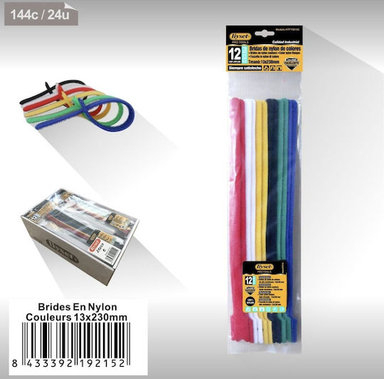 Liyset Δεματικά Καλωδίων Πλαστικά 230mmx13mm σε Πολύχρωμο χρώμα (12τμχ) (92152)