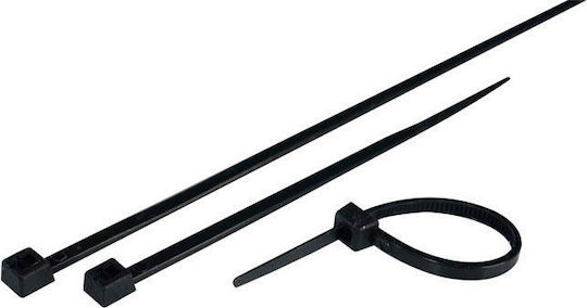 SAS Δεματικά Καλωδίων Πλαστικά 370mmx4.8mm σε Μαύρο χρώμα (100τμχ) (AK-KO-116)