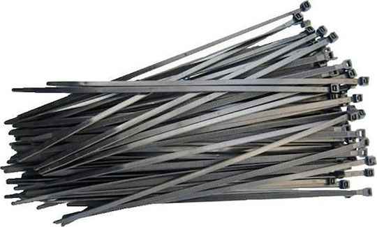 SAS Plastic Cable Ties 300mmx3.6mm In Black Colour 100 Pieces AK-KO-109