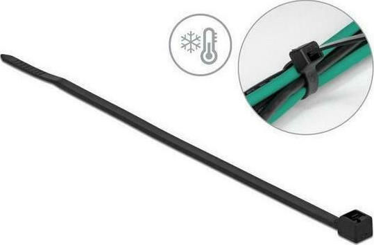 DeLock Cable Ties Plastic 150mm x 3.6mm in Black Colour (100 pcs) (19187)