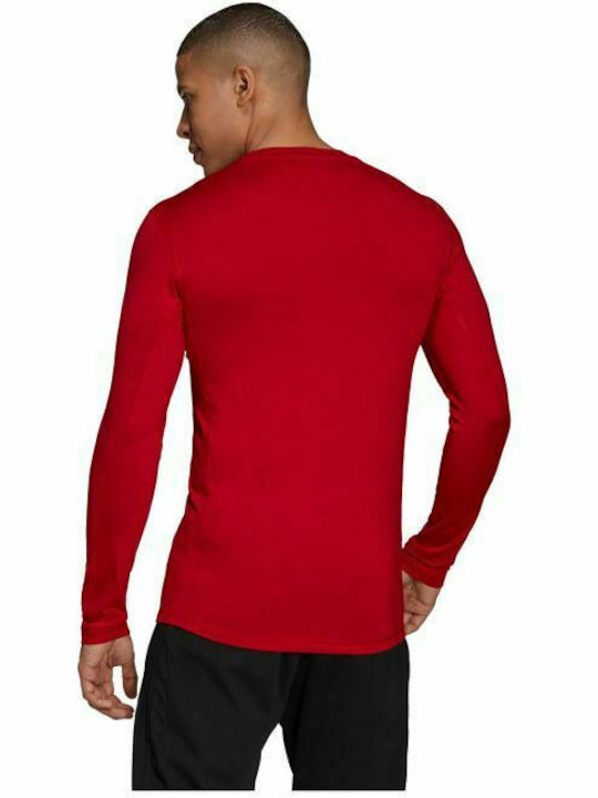 Adidas Warm Men's Athletic Long Sleeve Blouse Red