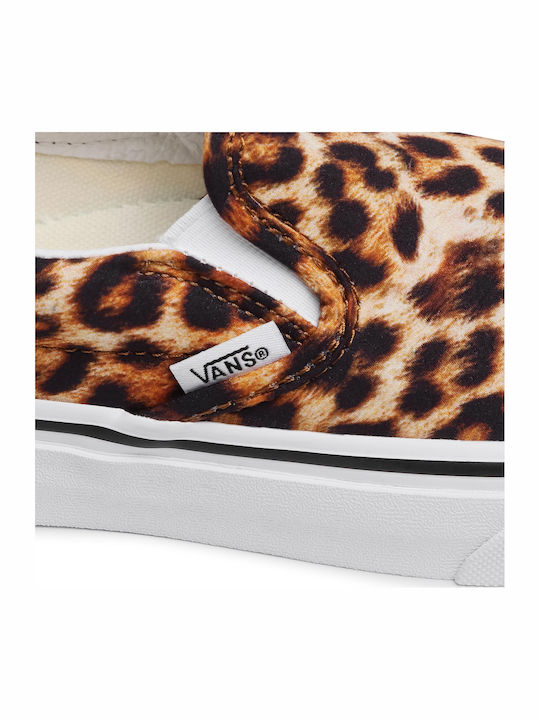 Leopard Classic Women's Canvas Slip-Ons Black/True White