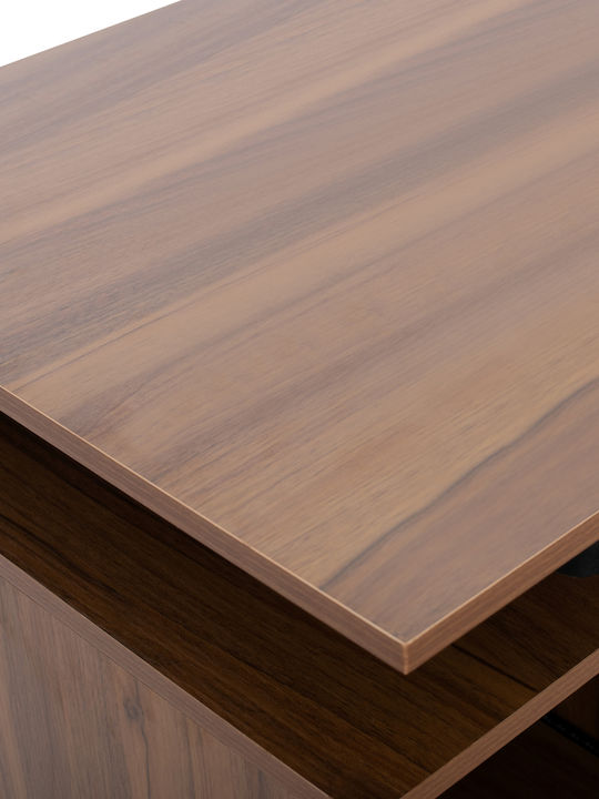 Γραφείο Υπολογιστή Status Ξύλινο Walnut 120x55x76εκ.