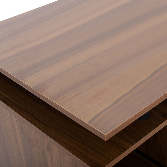 Birou De Calculatoare Status Din Lemn Nuc 120x55x76cm