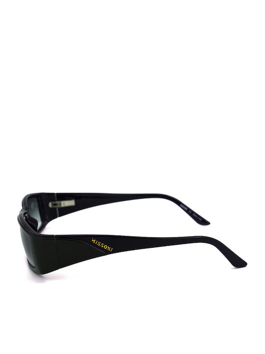 Missoni Women's Sunglasses with Green Plastic Frame and Black Gradient Lens MI090S 03