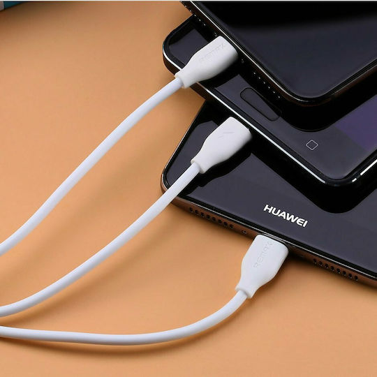 Remax Suda RC-109th Regular USB to Lightning / Type-C / micro USB Cable 2.4A Μαύρο 1m