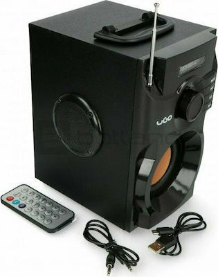 uGo Soundcube Bluetooth-Lautsprecher 10W mit Radio und Batterielebensdauer von bis zu 6 Stunden Black