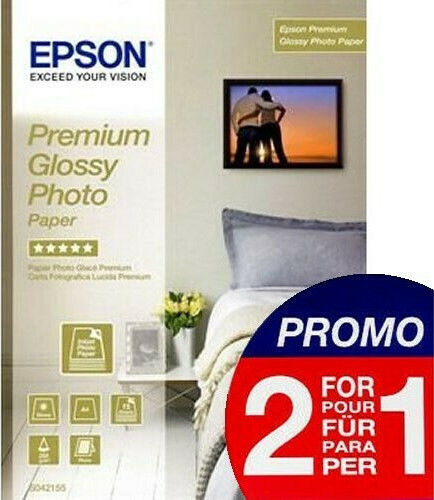 Epson Premium Glossy Photo Paper A6 (10x15) 255gr/m² for Printers Inkjet 80 Sheets