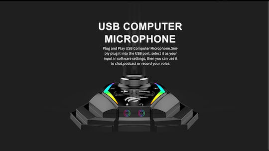 Havit GK56 Gaming Microphone Mikrofon USB Gooseneck