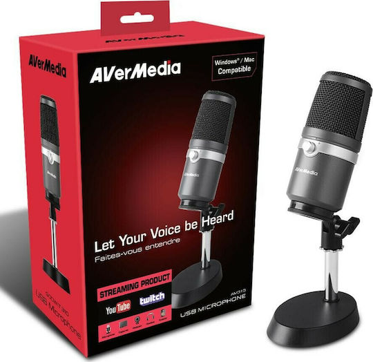 AVerMedia AM310 Μικρόφωνο USB Επιτραπέζιο για Φωνητικά