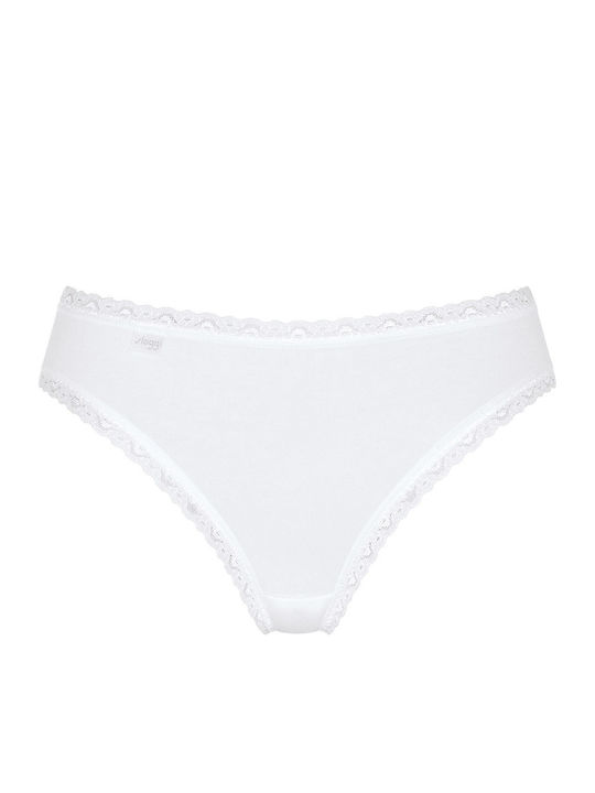 24/7 Weekend Tai Βαμβακερά Women's Slip 3Pack with Lace White/Grey/Beige