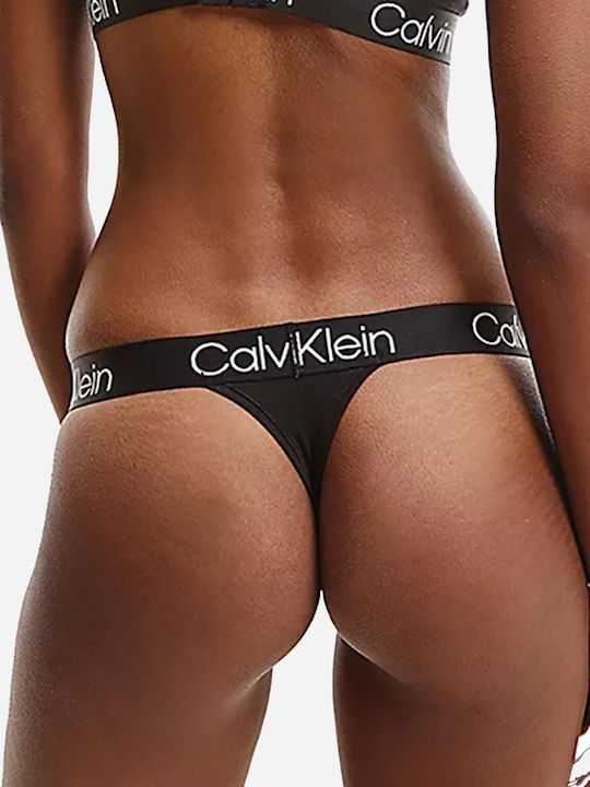 Calvin Klein Femeie Șir de caractere Negru