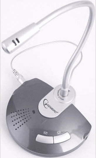 Gembird EMIC-ST Electret Μικρόφωνο USB Gooseneck