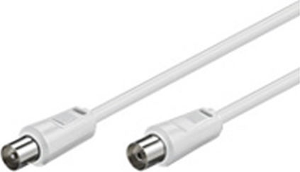 Goobay Antenna Cable Coax male - Coax female White 10m (11514) 1pcs