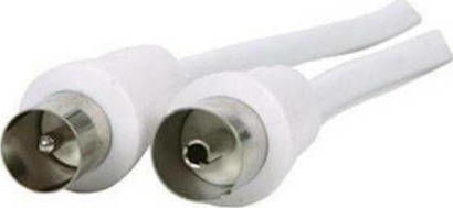 DPM Antenna Cable Coax male - Coax female White 10m (HT-30145MM-10) 1pcs