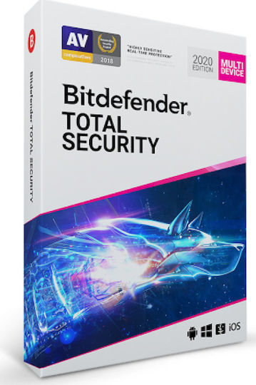 BitDefender Total Security 2020 für 5 Geräte und 2 Jahre Nutzung (Elektronische Lizenz)