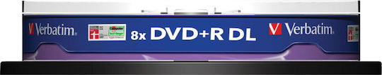 Verbatim Εγγράψιμα DVD+R 8x Dual Layer 8.5GB Cake Box 10τμχ