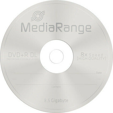 MediaRange Εγγράψιμα DVD+R 8x Dual Layer 8.5GB Cake Box 100τμχ