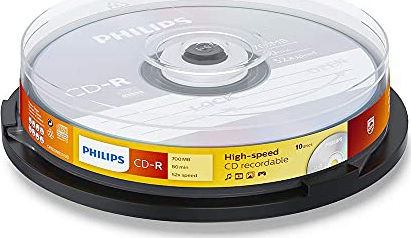 Philips Inscripționabile CD-R 52x 700MB Cutie pentru prăjituri 10buc