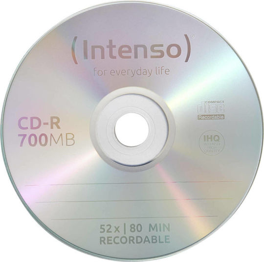 Intenso Εγγράψιμα CD-R 52x 700MB Cake Box 50τμχ
