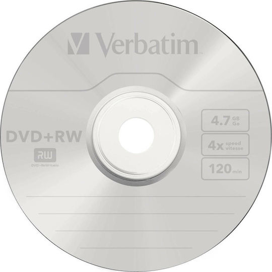 Verbatim Επανεγγράψιμα DVD+RW 4x 4.7GB 5τμχ