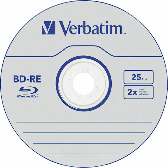 Verbatim BD-RE 2x 25GB 5τμχ