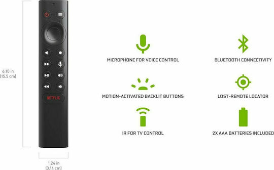 NVidia TV Box Shield TV Pro (2019) 945-12897-2500-101 945-12897-2505-101 4K UHD with WiFi USB 3.0 /USB 3.1 (USB-C) 3GB RAM and 16GB Storage Space with Operating System Android 9.0 and Google Assistant / Alexa