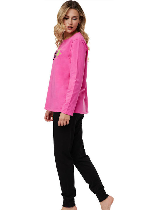 Minerva Winter Women's Pyjama Set Fuchsia