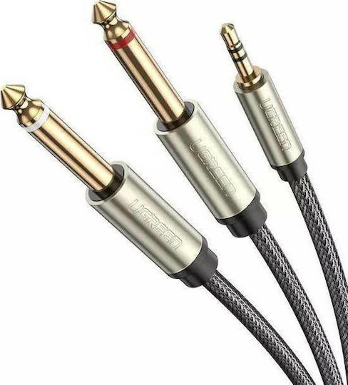 Ugreen AV126 Kabel 2x 6,3mm Stecker - 3,5 mm Stecker 5m Gray (10619)
