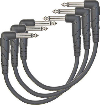 Planet Waves PW-CGTP-305 Kabel 6,3mm Stecker - 6,3mm Stecker 0.15m Schwarz (PW-CGTP-305)