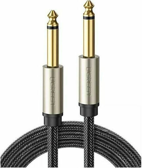 Ugreen Cable 6.3mm male - 6.3mm male 2m Γκρι (10638)