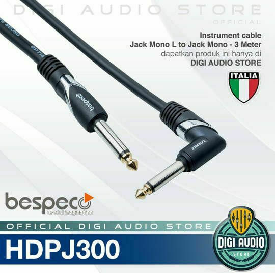 Bespeco Cable 6.3mm male - 6.3mm male 3m (HDPJ300)