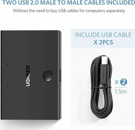 Ugreen USB 2.0 Sharing Switch 2x1